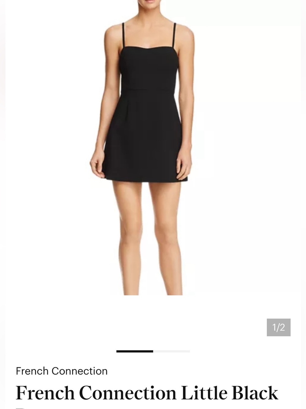 French Connection Little Black Dress sz 10